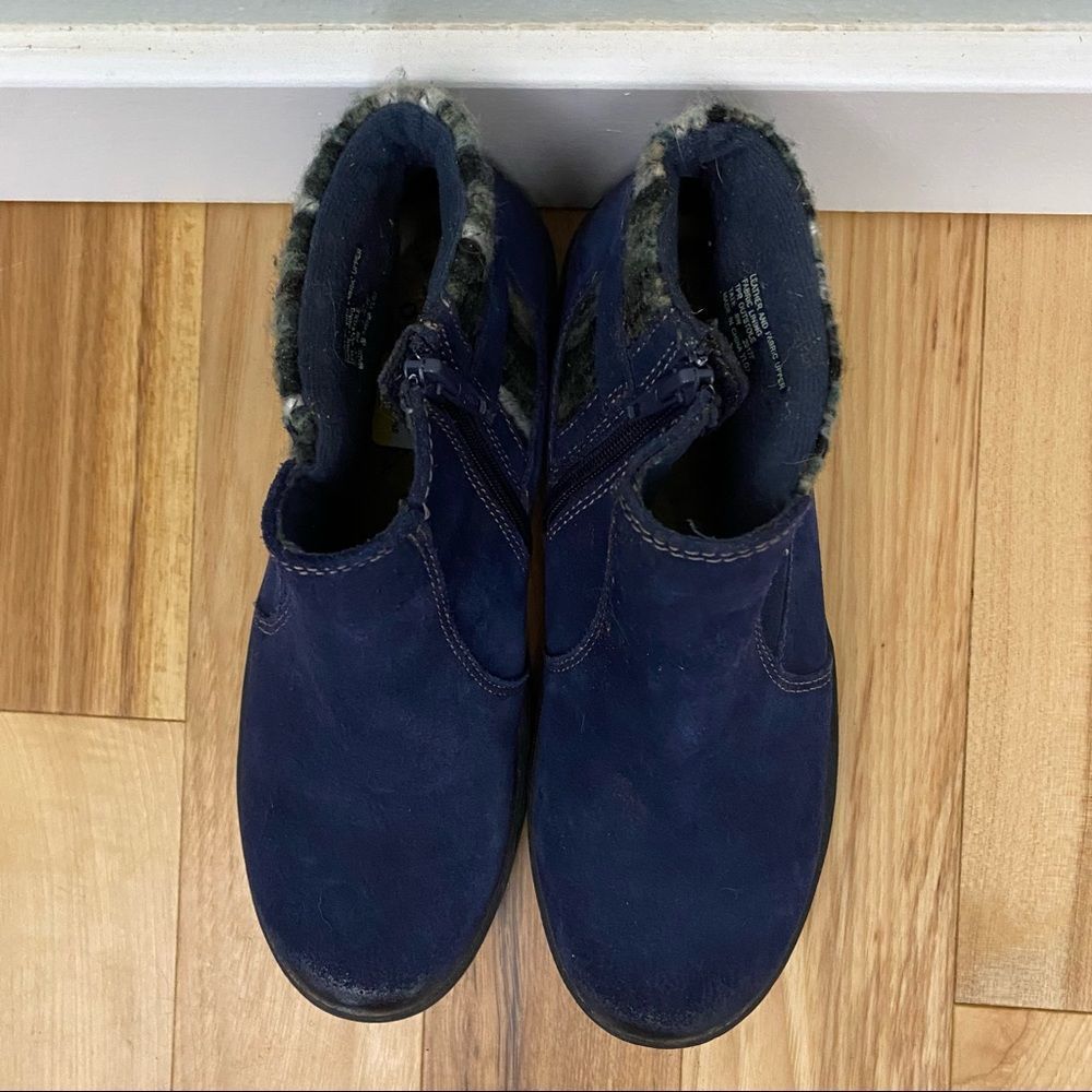 Earth Origins Water Repellent Suede Ankle Boots in Blue - Picture 4 of 8